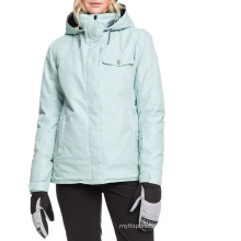 fashion design full zipper design ski jacket for women
